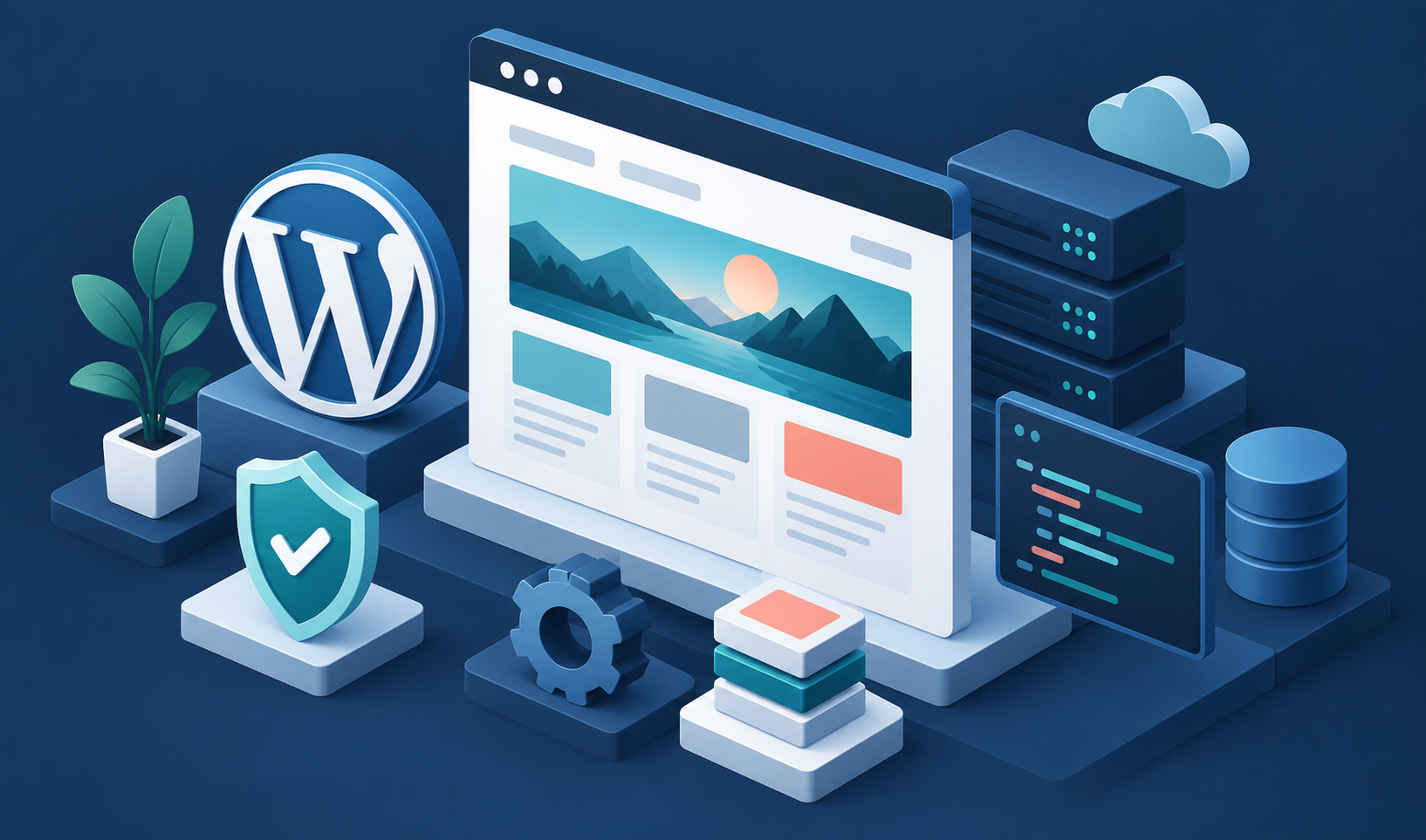 WordPress development services — WordPress logo