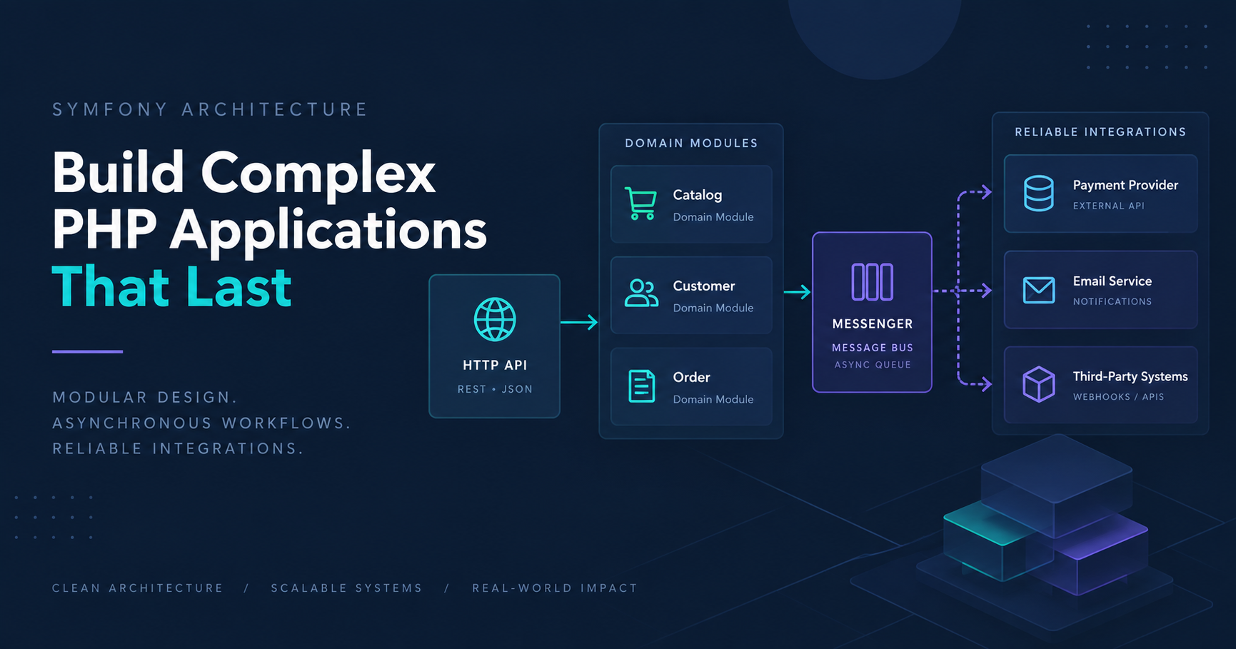 Архітектура Symfony для складних PHP-застосунків: модулі, Messenger та інтеграції